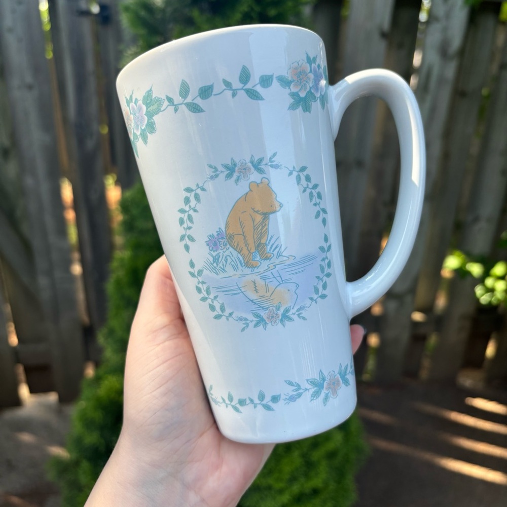 Disney Winnie The Pooh & Tigger Tall White Mug